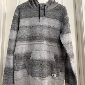 Quiksilver Men's Sweatshirt/Hoodie, Size Large Grey